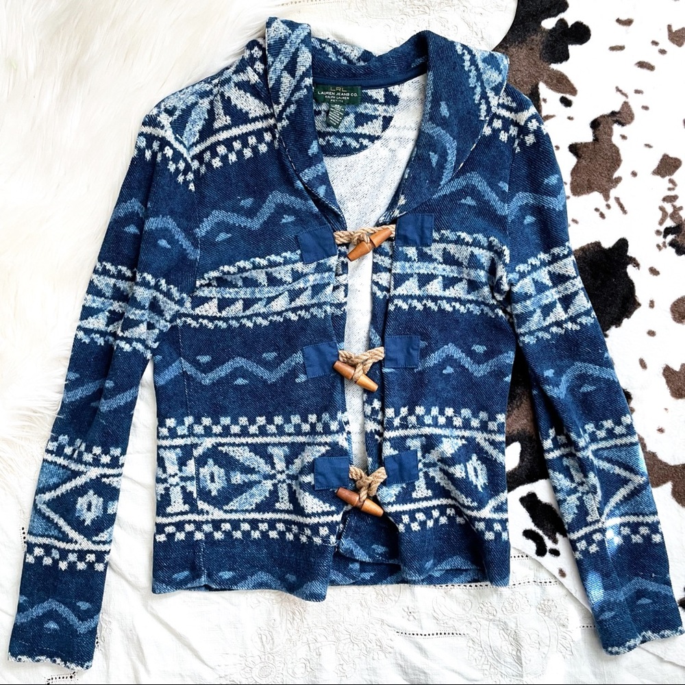 Lauren Ralph Lauren Toggle Button Cardigan Size Petite Small
